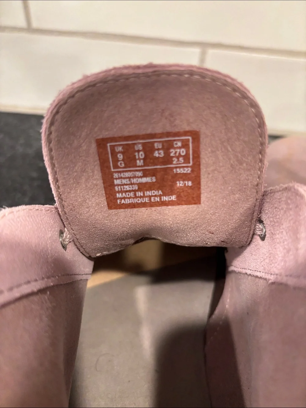 Clarks Bushacre 2 Men's Suede Chukka Boots Lavender Mauve Size 10 NEW